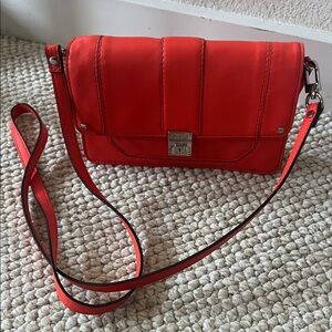 Milly Vibrant Red Crossbody Bag